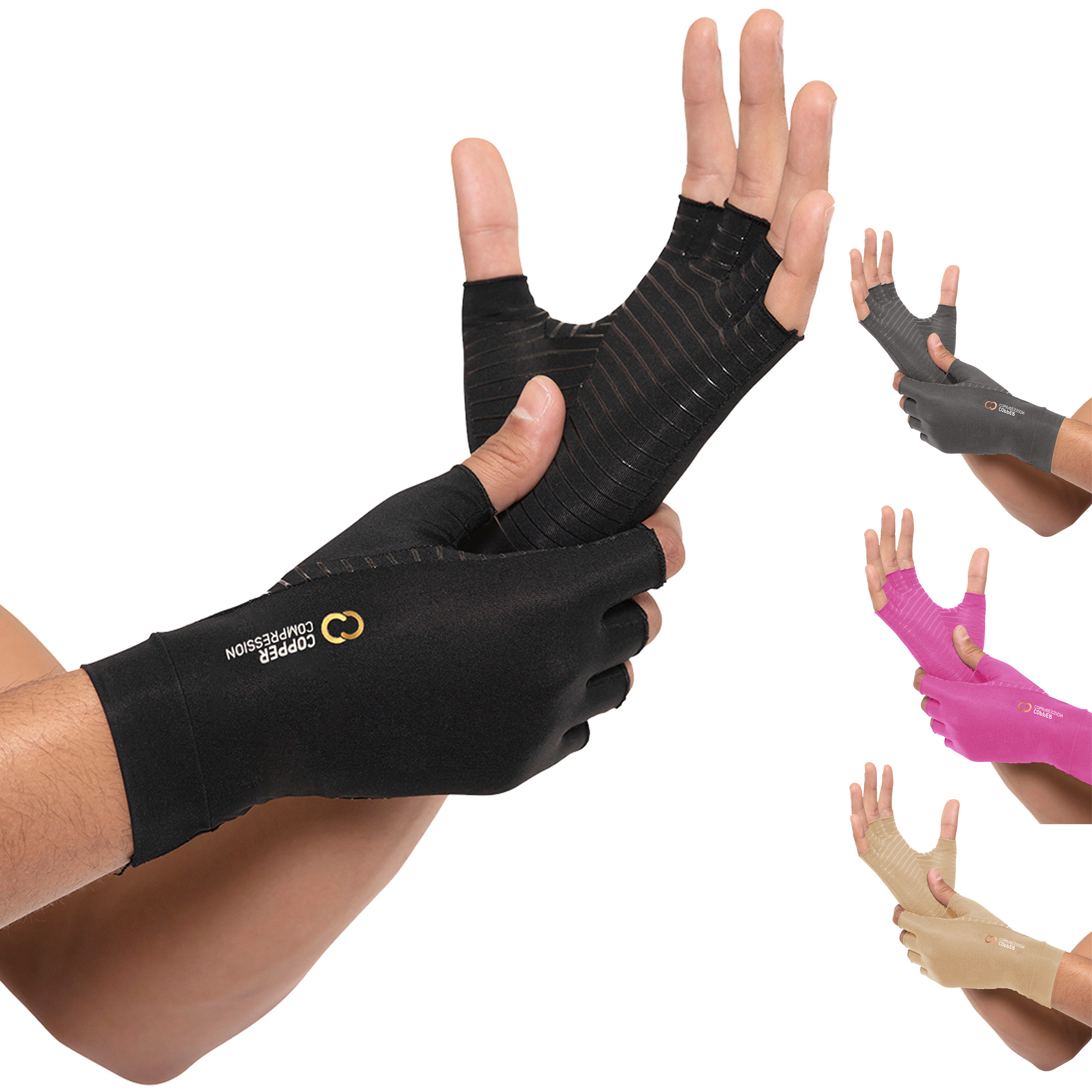 Half Finger Compression Gloves | MagnaReady