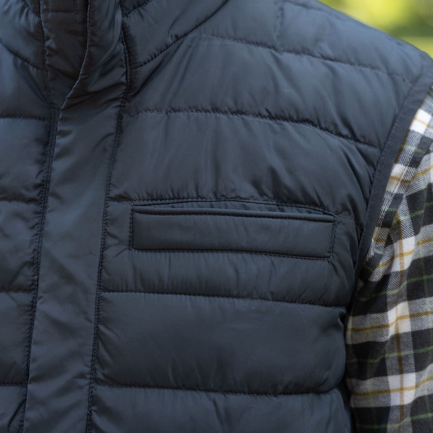 Weatherproof® X MagnaReady® Puffer Magnetic Front Pewter Vest