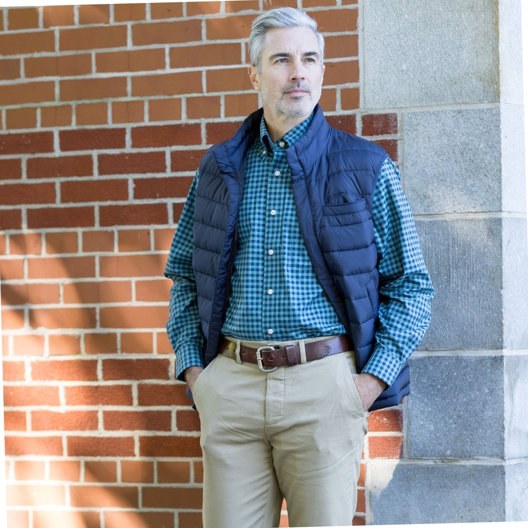 Weatherproof® X MagnaReady® Puffer Magnetic Front Navy Vest