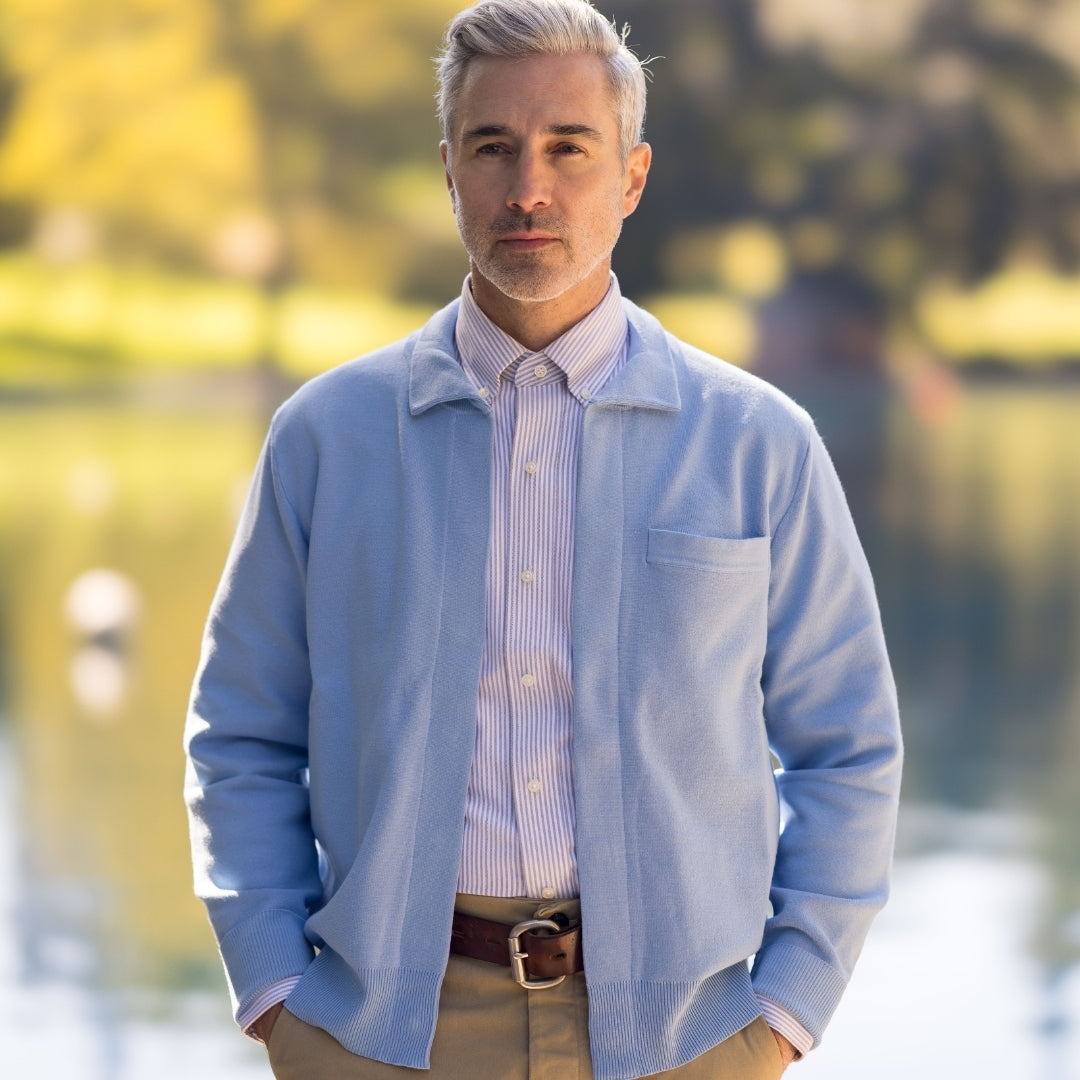 New! Blue 2-in-1 Adaptive Sweater with Magnetic Front Closure