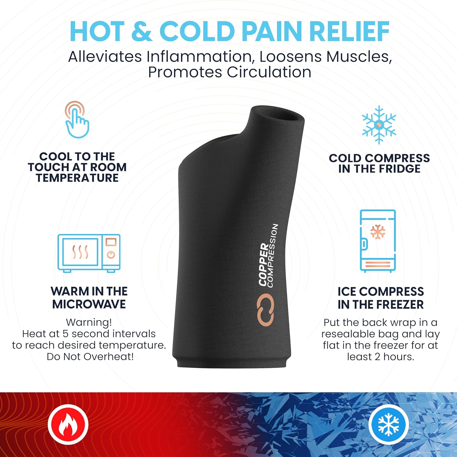 CopperFreeze™ Wrist Sleeve | MagnaReady - view 6