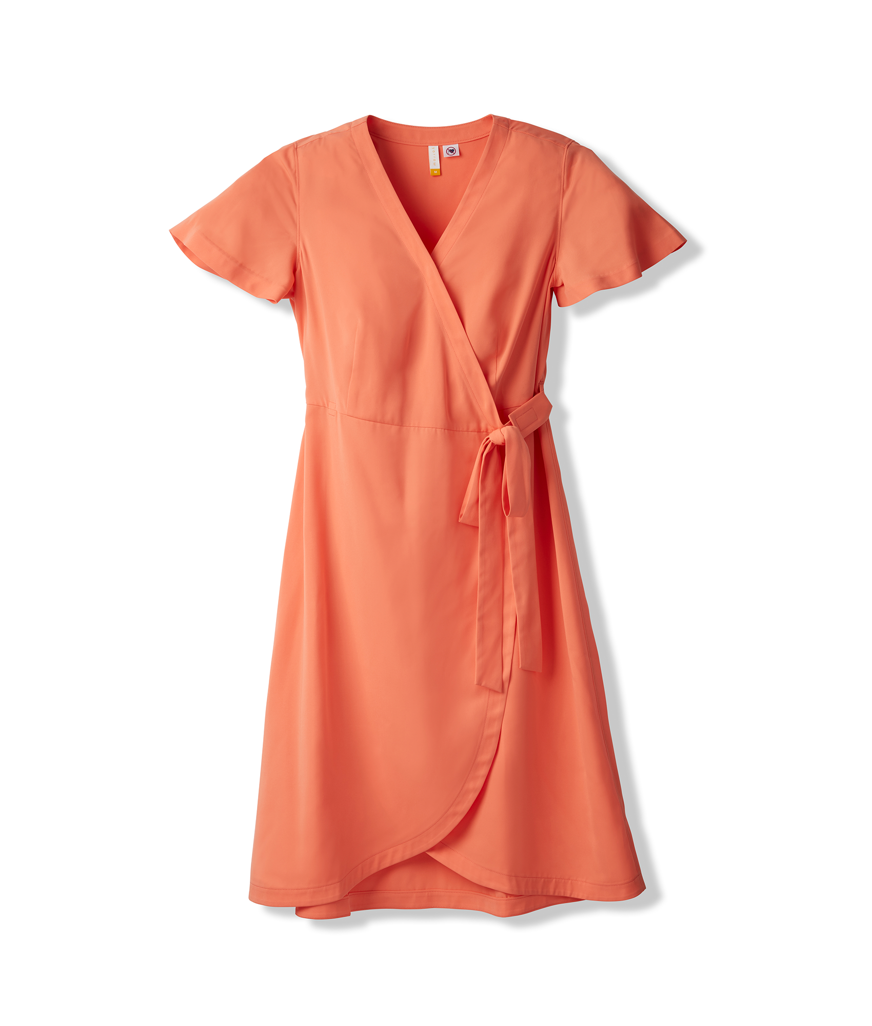 Yarrow Adaptive Wrap Dress with Velcro Closures Coral Quartz XL