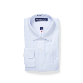 Long Sleeve Light Blue ‘Ryan’ Dress Shirt with Magnetic Closures
