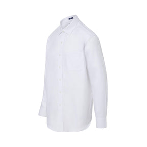 Long Sleeve White ‘Ryan’ Dress Shirt with Magnetic Closures