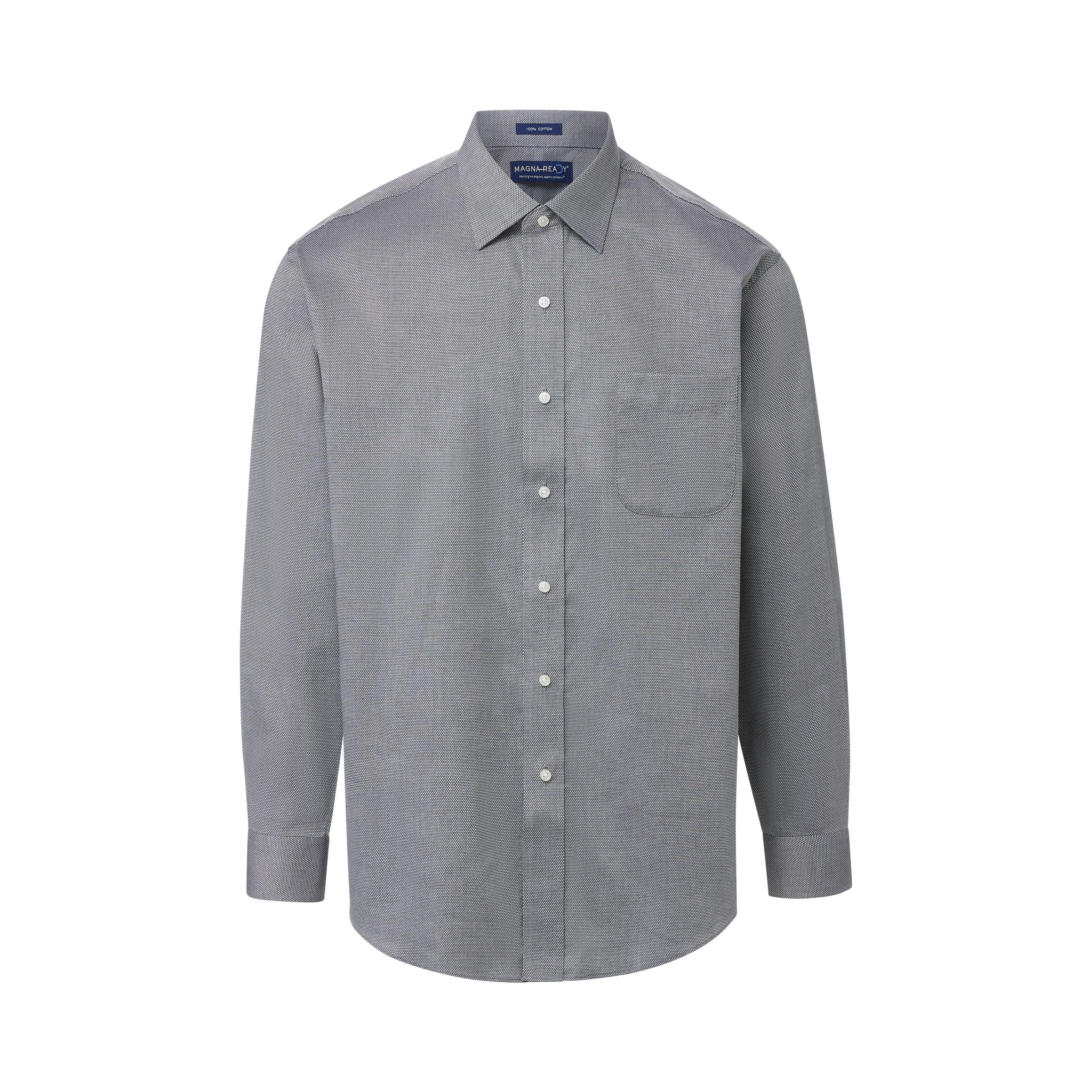 Dark grey dress shirt best sale