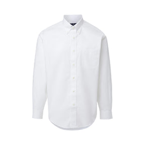 Brooks Brothers X MagnaReady Stretch Long Sleeve White  Polo Button-Down Collar with Magnetic Closure