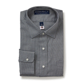 Dark Grey Long Sleeve  ‘Ryan’ Dress Shirt with Magnetic Closures