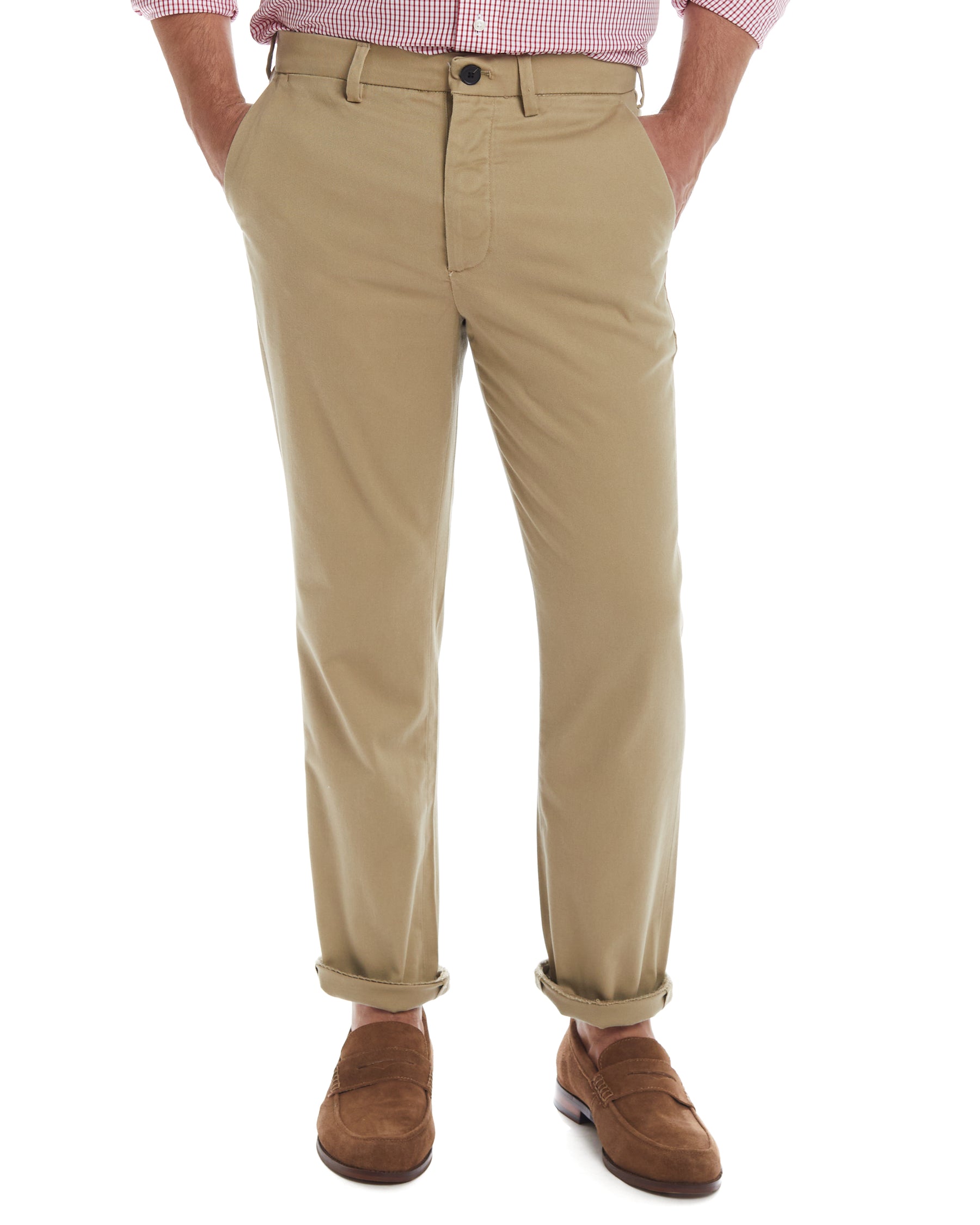 On-Repeat Natural Fit Straight-Leg Ankle Pants