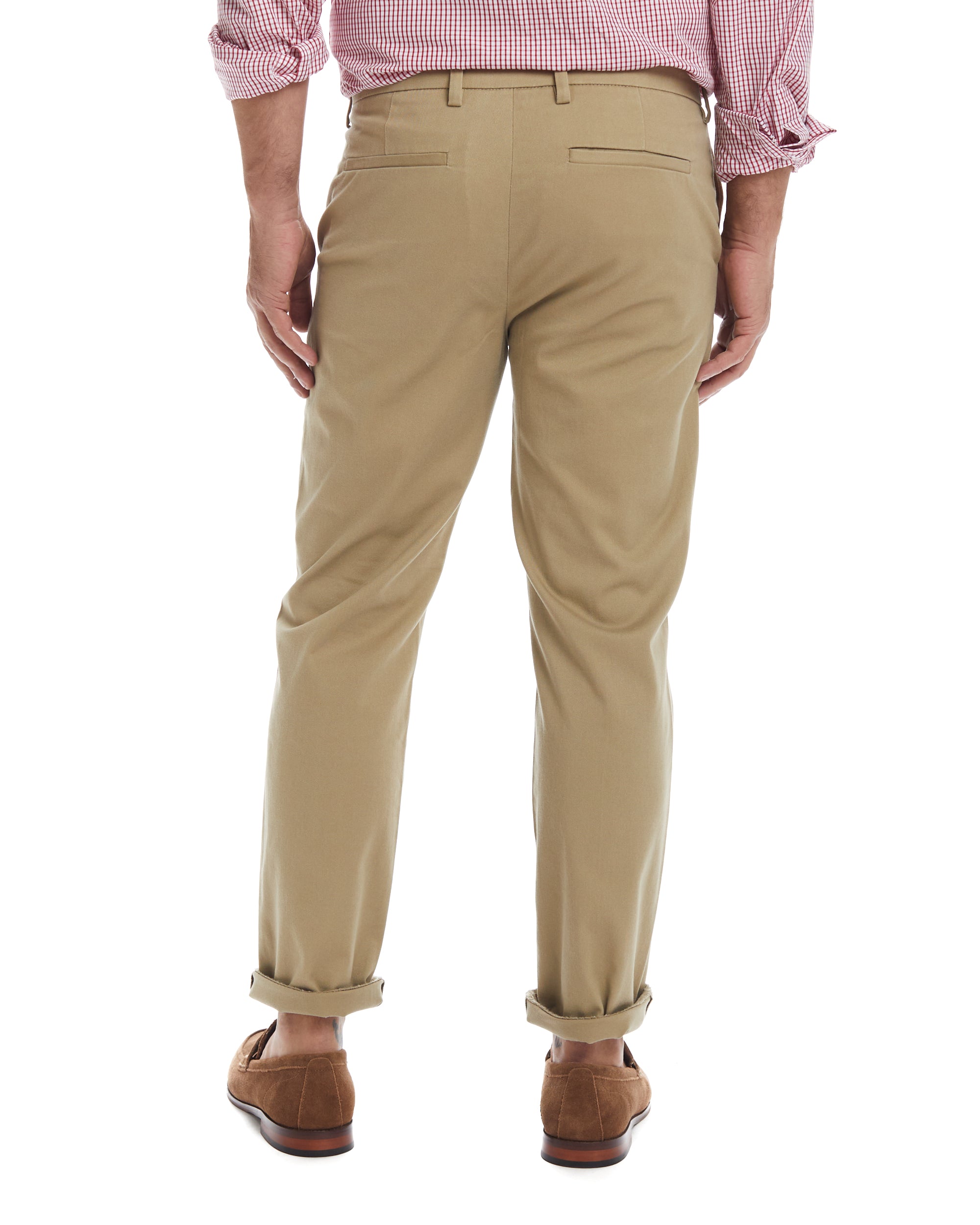 Flat Front 'Fordham' Easy-Cary Chino Twill Pant with Magnetic Closures - Khaki
