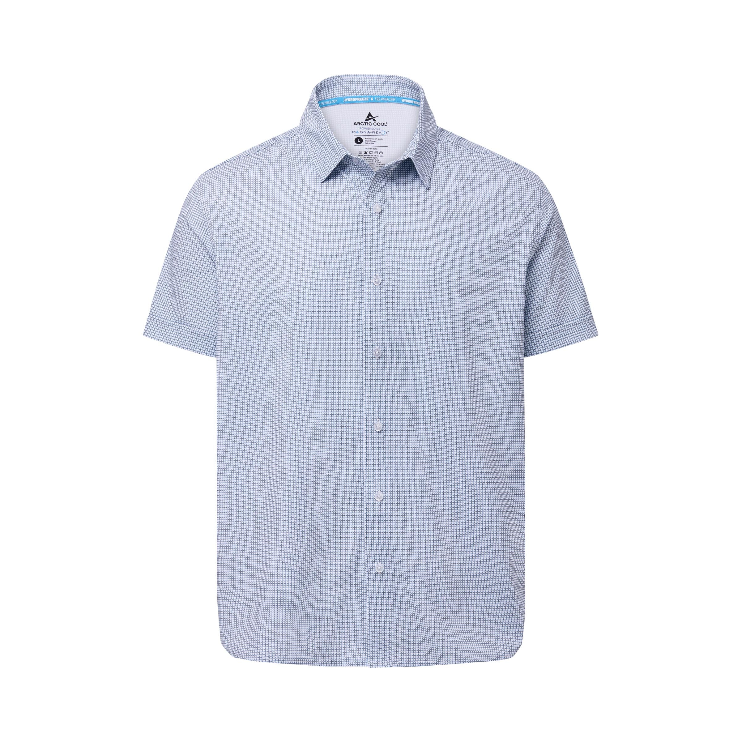 MagnaReady x Arctic Cooling Pique Polo Short Sleeves in Blue Shadow