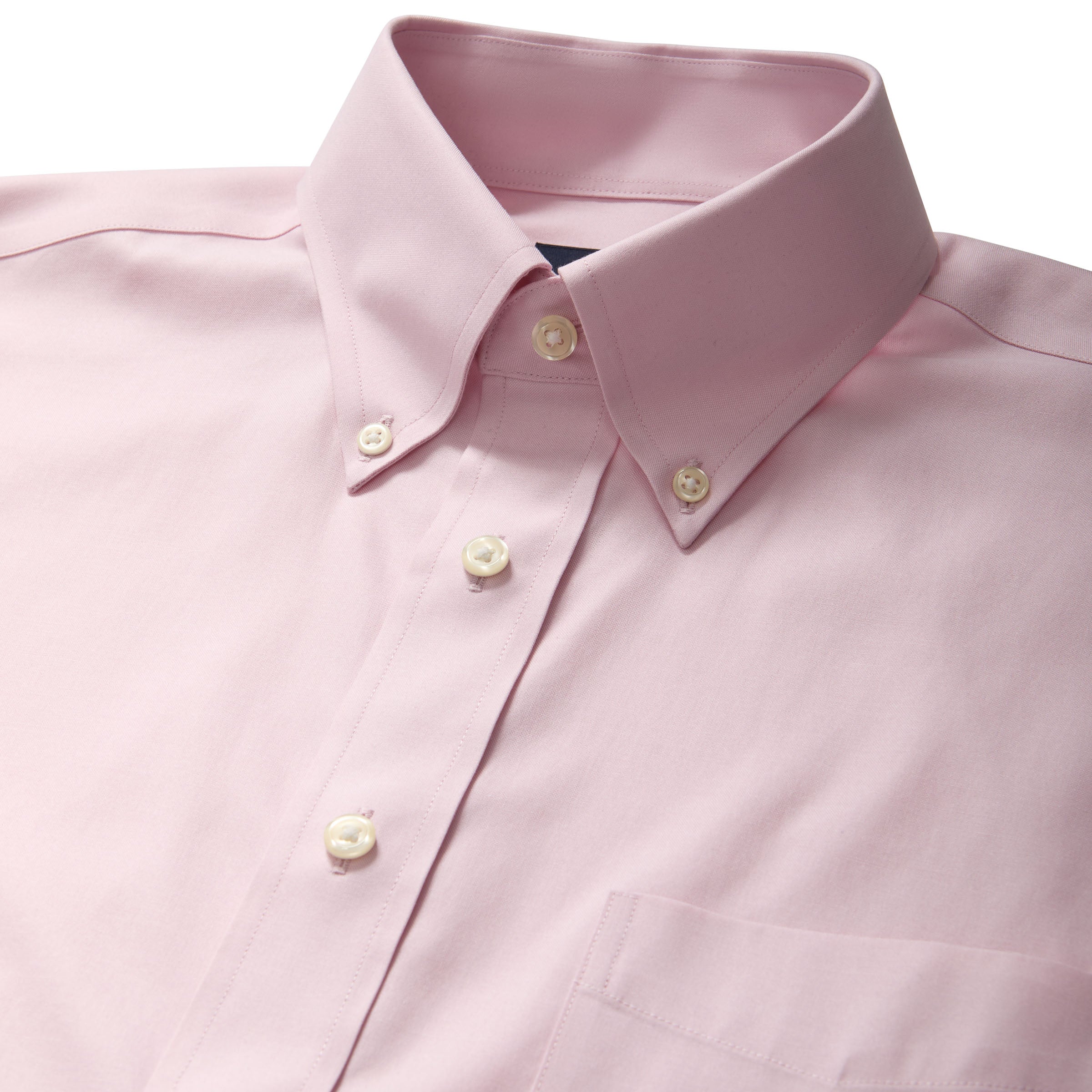 Brooks Brothers  X MagnaReady Stretch Long Sleeve Pink Polo Button-Down Collar with Magnetic Closures