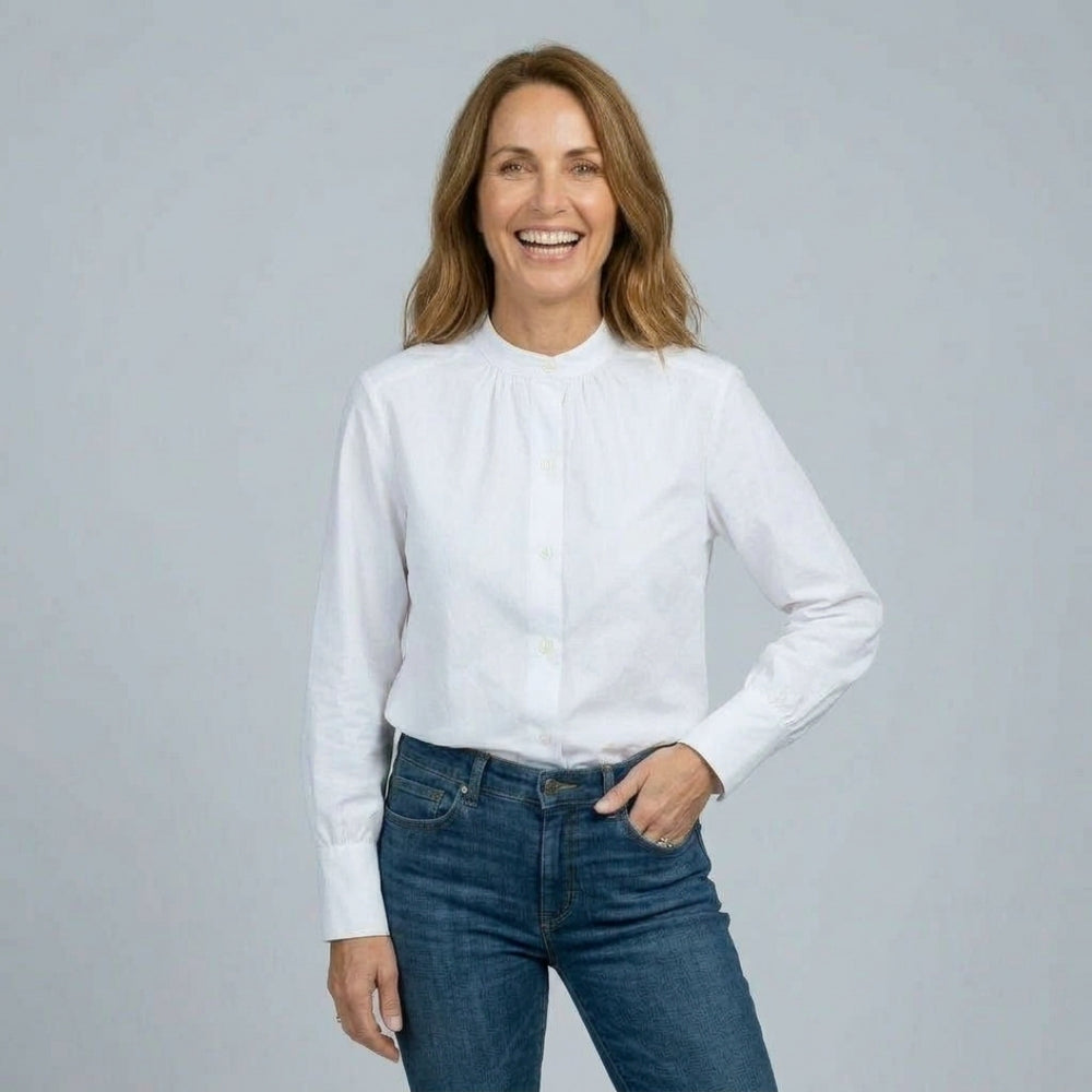blouse dress shirt Women's Adaptive Magnetic Classic White Blouse White / XXL