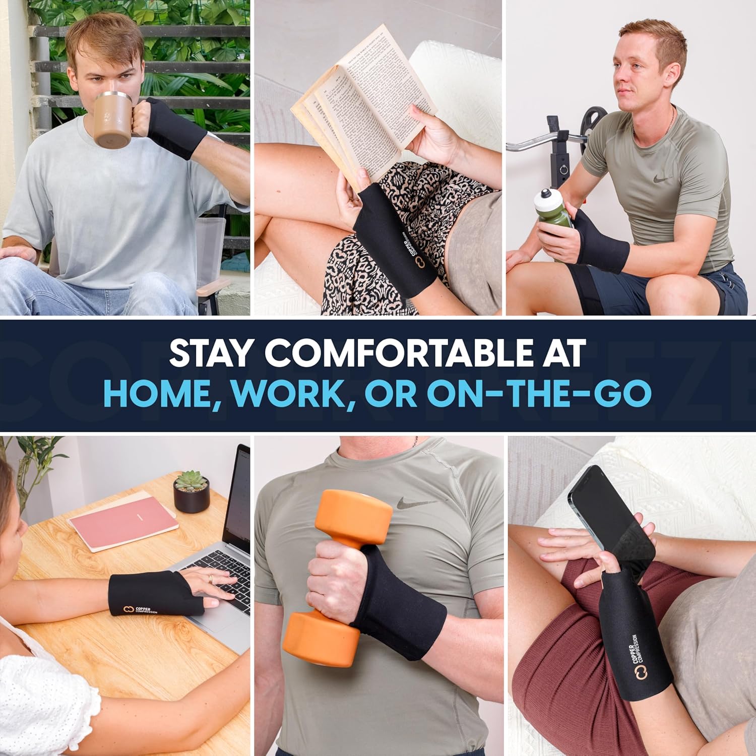 CopperFreeze™ Wrist Sleeve | MagnaReady - view 7