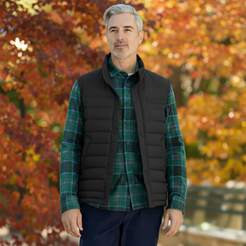 Weatherproof® X MagnaReady® Puffer Magnetic Front Black Vest