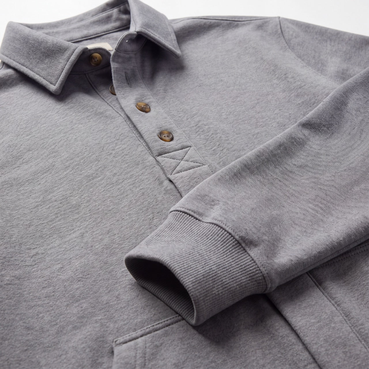 The Adaptive Magnetic Front Sweatshirt in Heathered Grey