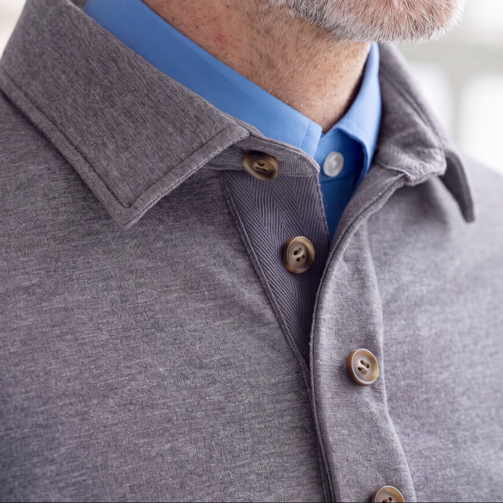 The Adaptive Magnetic Front Sweatshirt in Heathered Grey