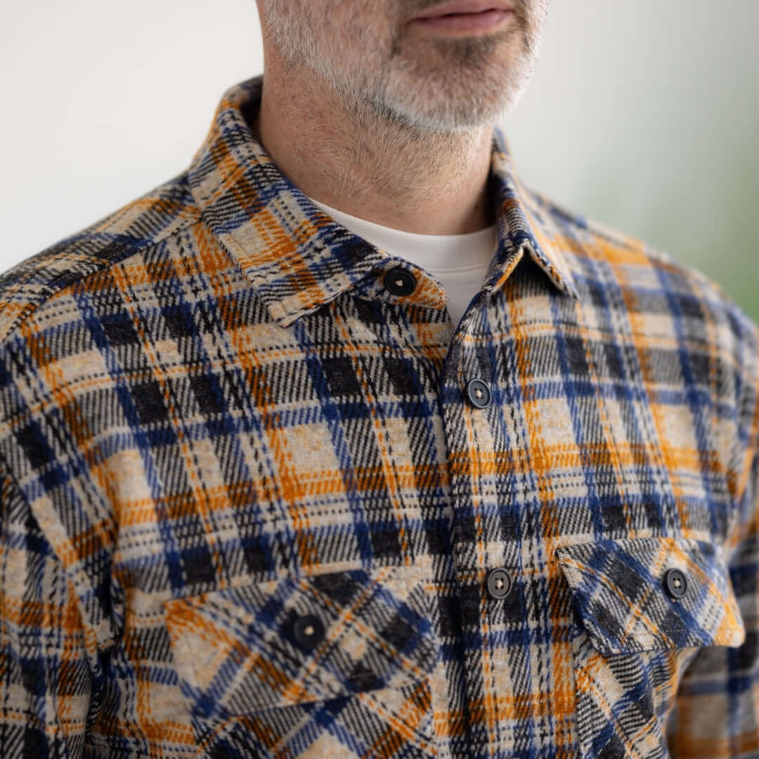 orange and blue dress shirt Men's Magnetic Closure Flannel in in Blue Orange Plaid - Size XXL - MagnaReady - Parkinson's Adaptive Clothing Size:42 XL Long Black Dresses | with Sleeve each shirt features Coolmax