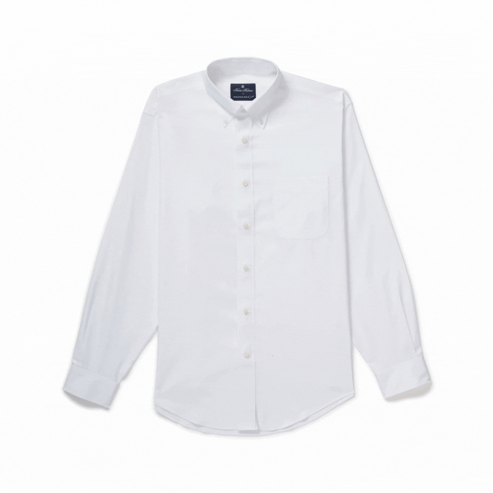 Brooks Brothers x MagnaReady White Polo Shirt