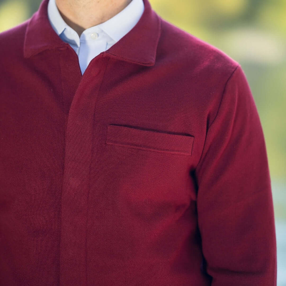 Adaptive Magnetic Sweater in Red | MagnaReady