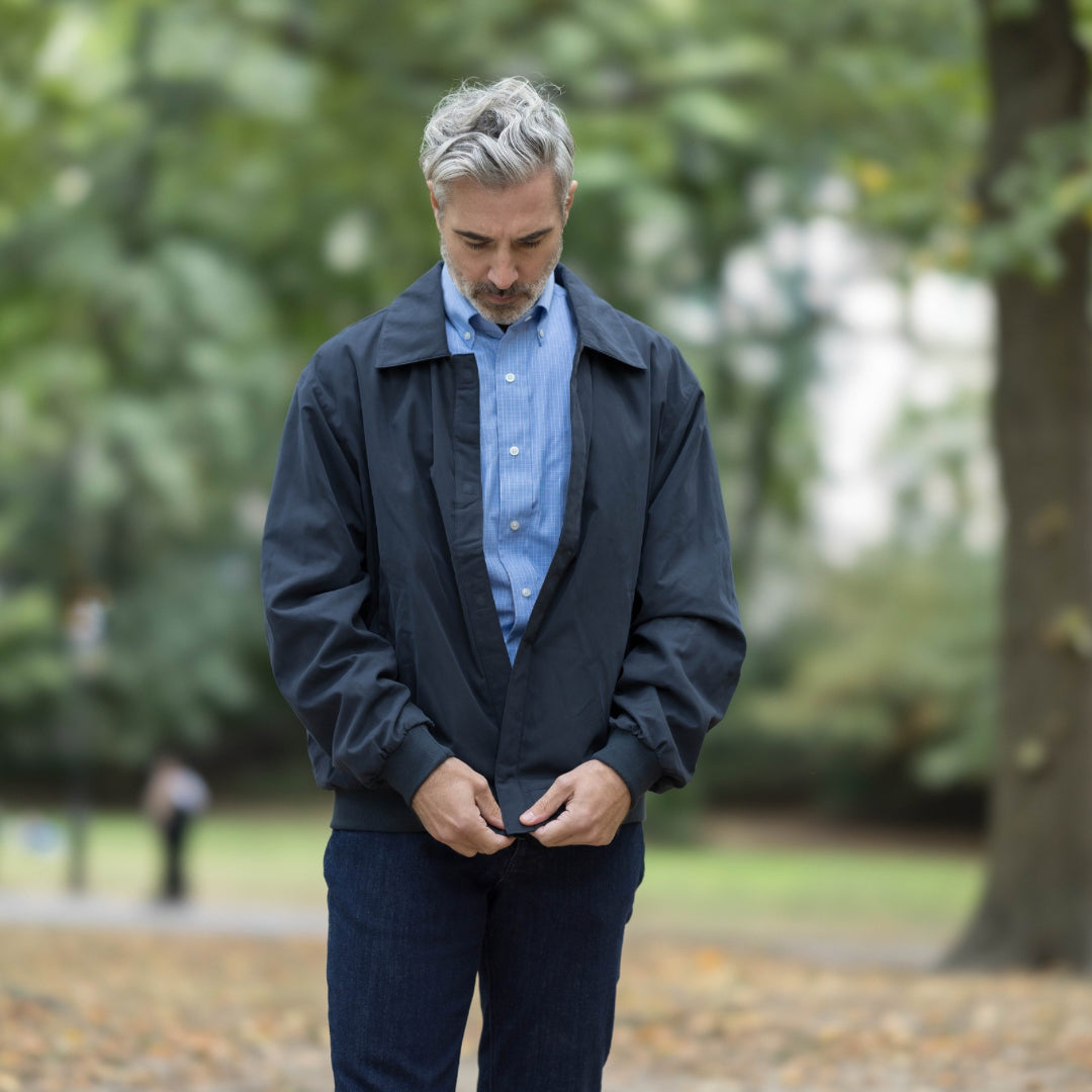 MagnaReady x Weatherproof Classic Magnetized Front Golf Jacket in Navy