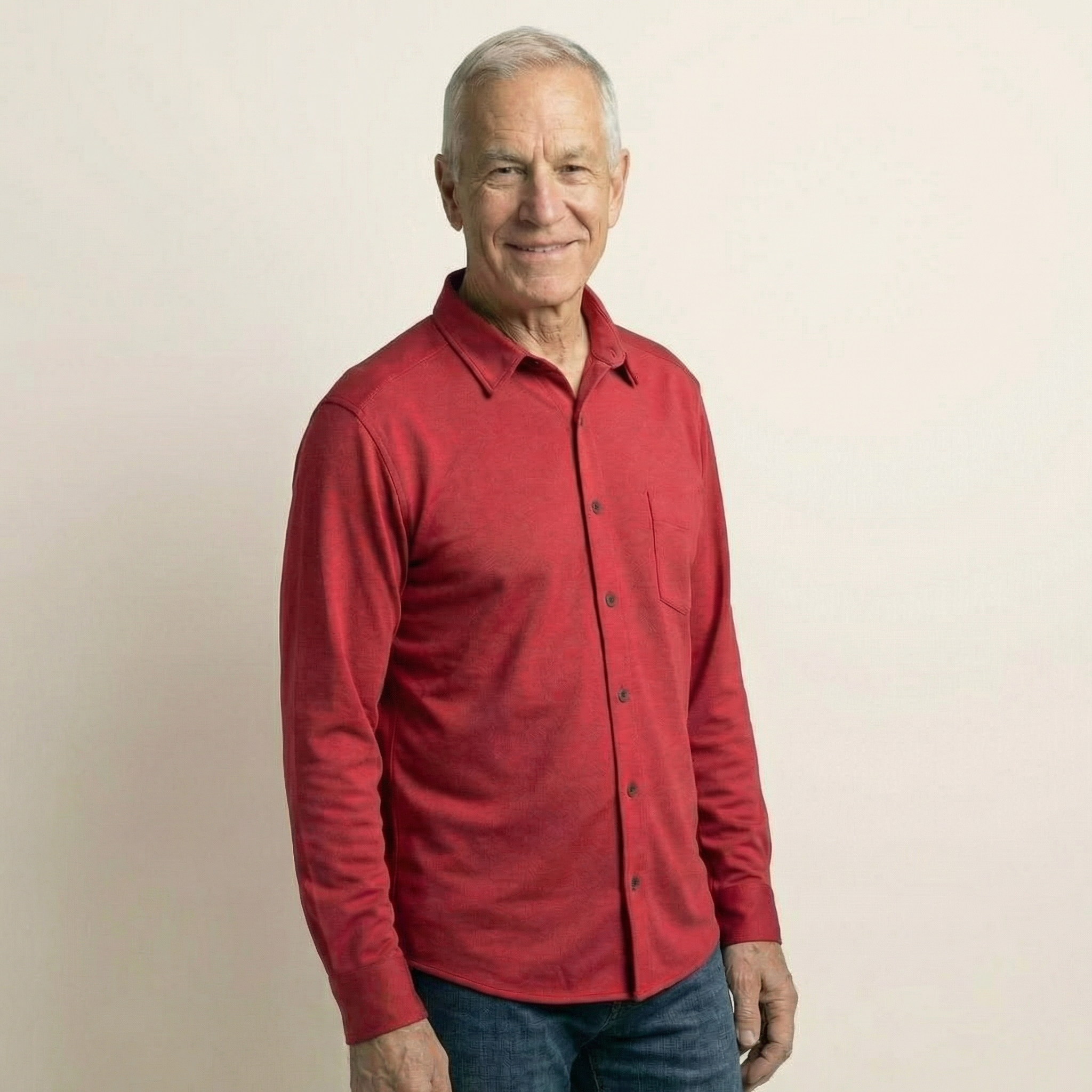 Adaptive Rio Red Magnetic Front Long Sleeve Cooling Tech Polo With Pocket Rio Red / Small Adaptive Rio Red Magnetic Front Long Sleeve Cooling Tech Polo With Pocket Rio Red / Small