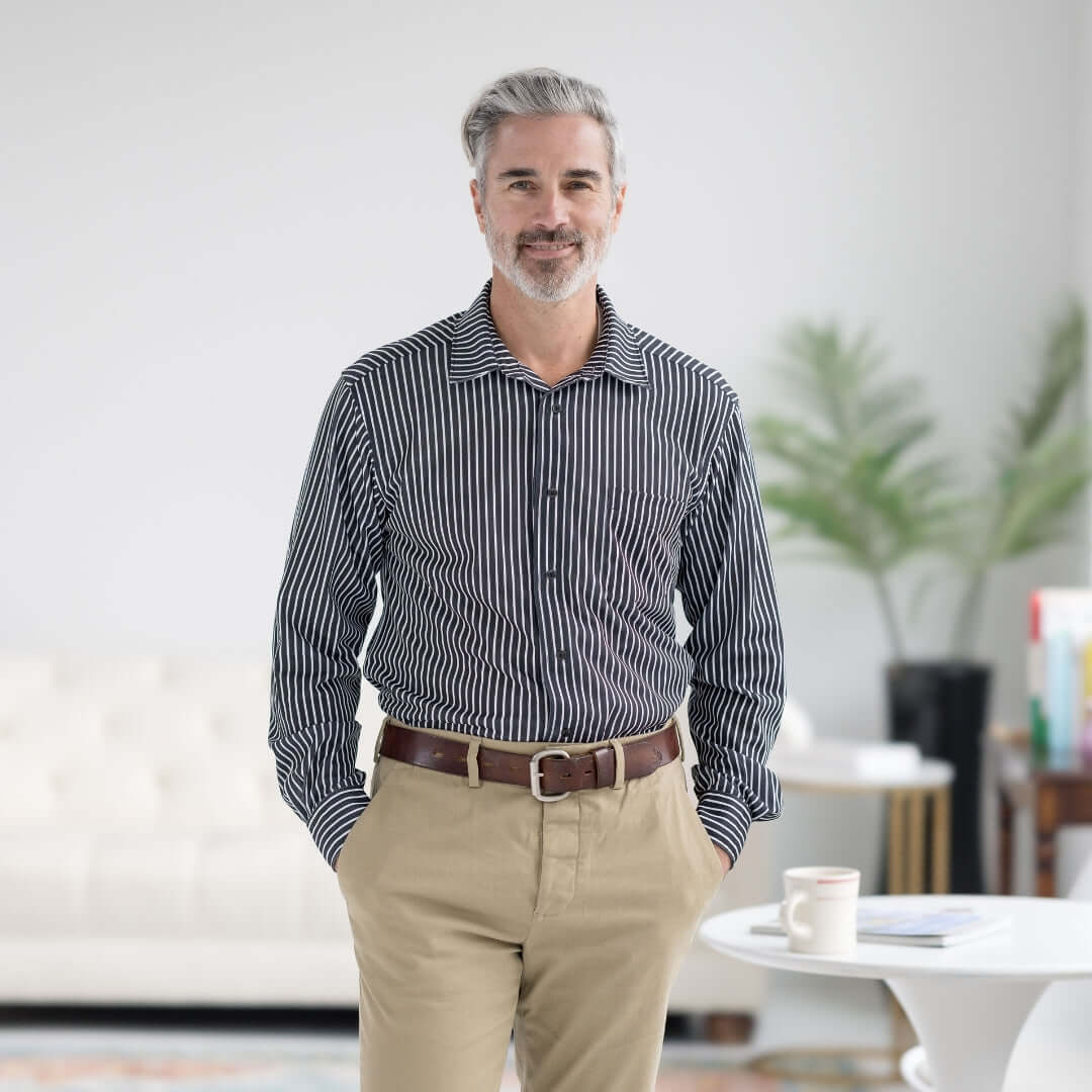 MagnaReady Black Stripe Long Sleeve Tech Shirt