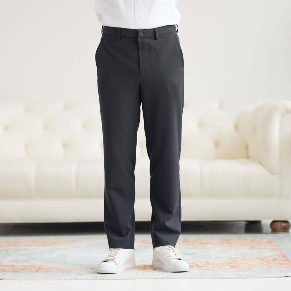 Men's Nautica x MagnaReady Adaptive Fly Stretch Dress Pant in Black - Size 38X30 - Parkinson's Adaptive Clothing - Best Gifts for Retirees Men's Nautica x MagnaReady Adaptive Fly Stretch Dress Pant in Black - Size 38X30 - Parkinson's Adaptive Clothing - Best Gifts for Retirees