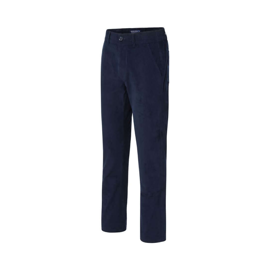 New! Navy Fine Whale Corduroy Fly Front Pant