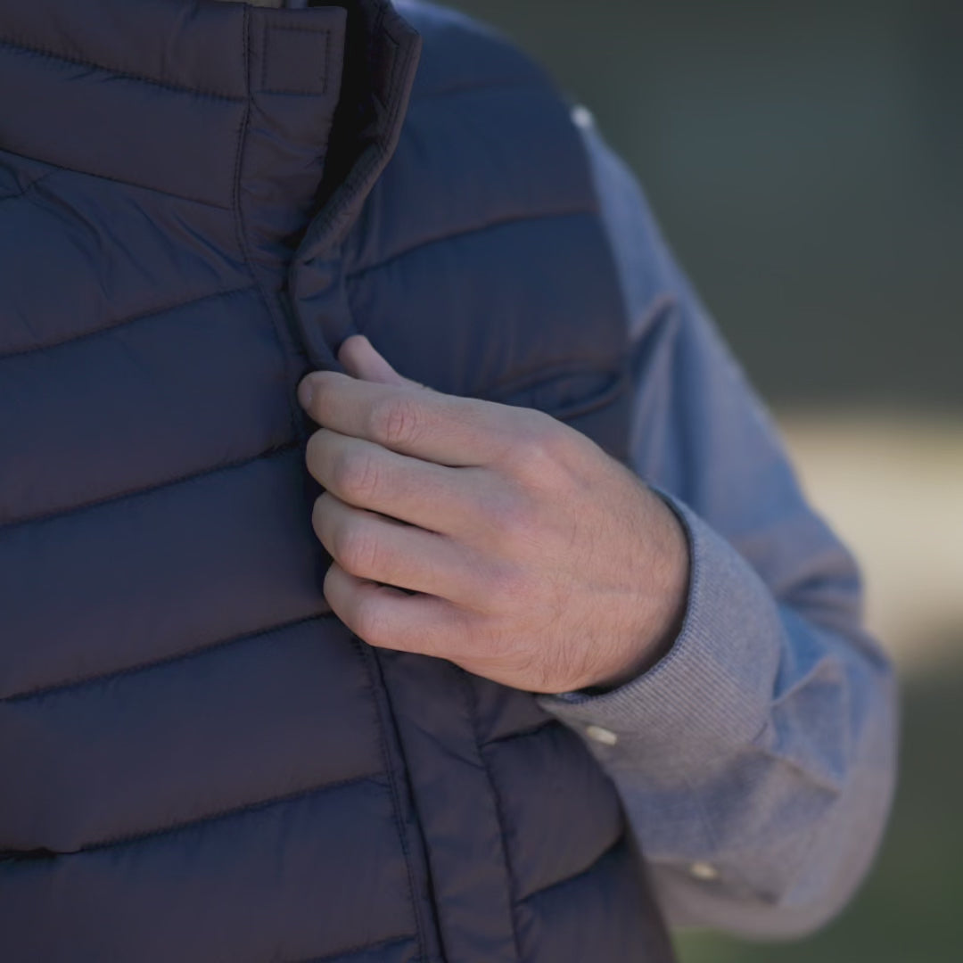 Weatherproof® X MagnaReady® Puffer Magnetic Front Navy Vest