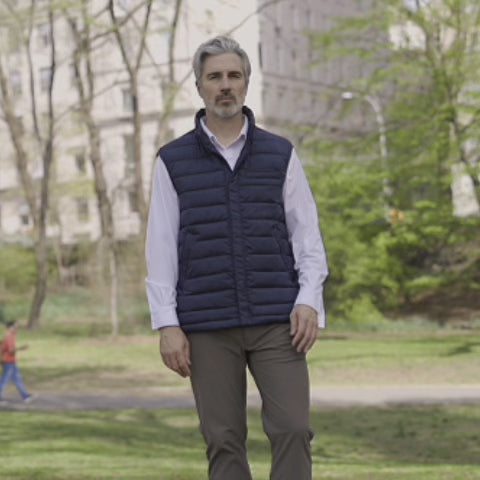 Weatherproof® X MagnaReady® Puffer Magnetic Front Navy Vest
