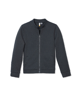 The Lainie Full Zip Knit Jacket in Iron Gate