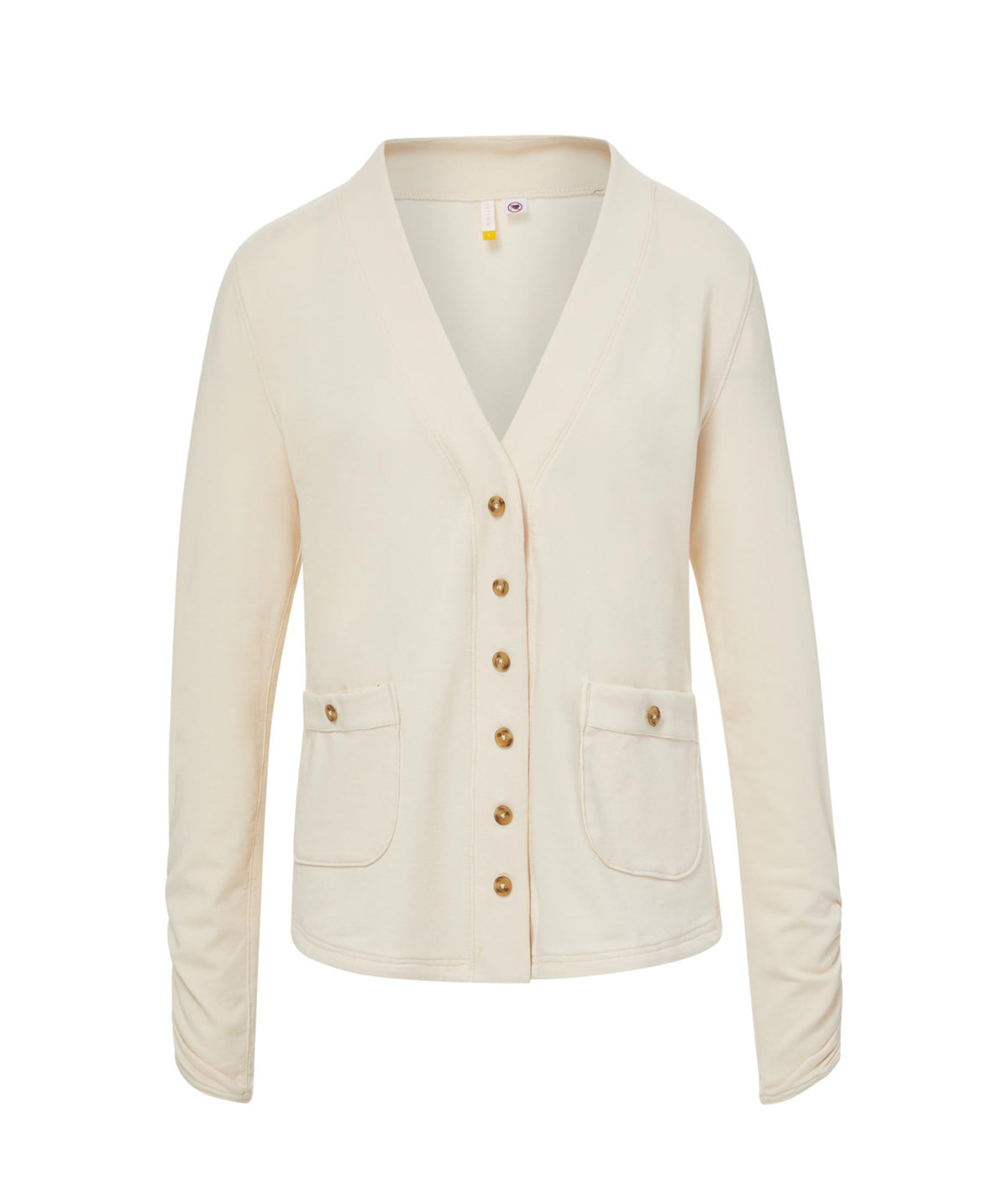 Nina Adaptive Magnetic Button Cardigan In White