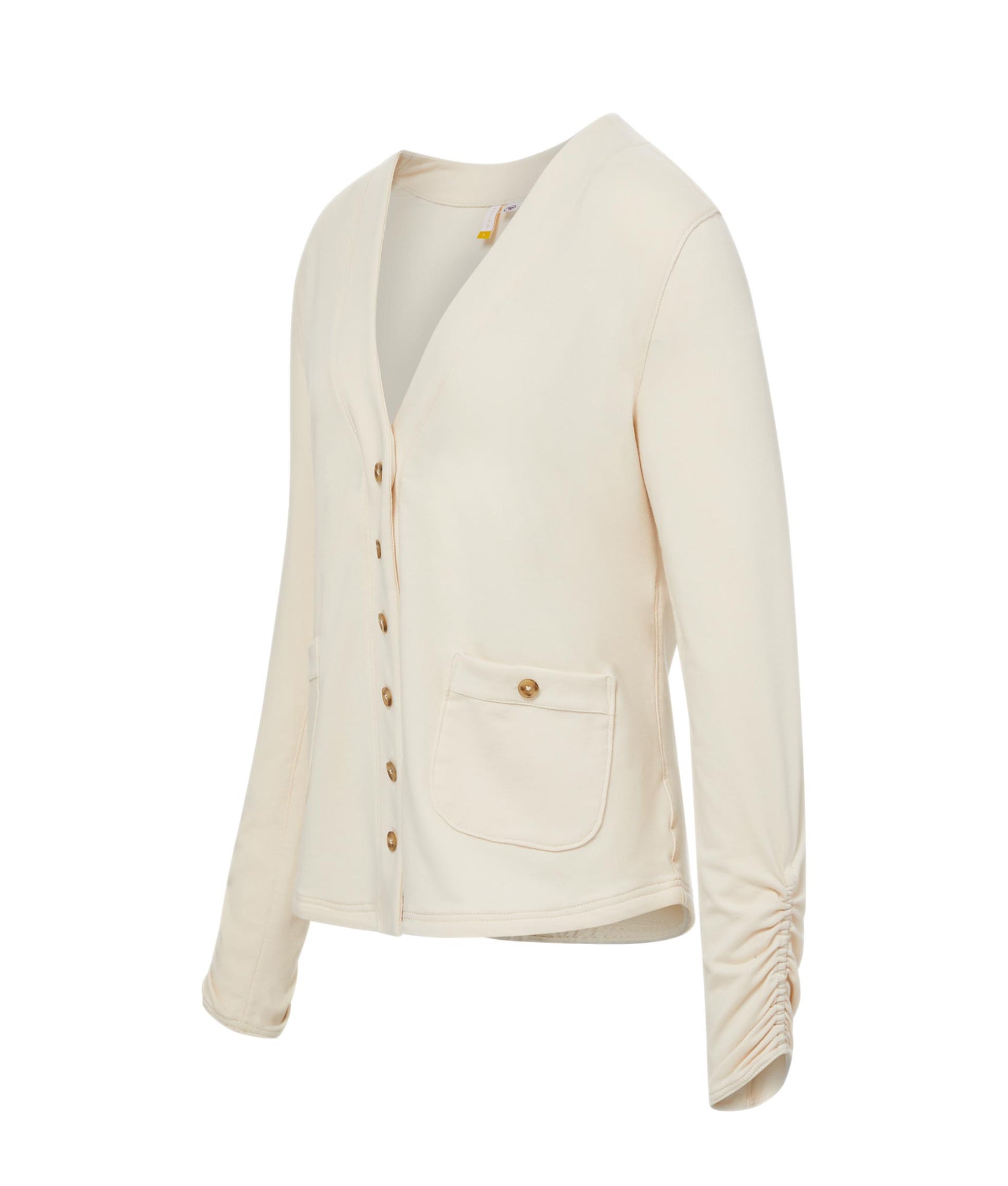 Nina Adaptive Magnetic Button Cardigan In White