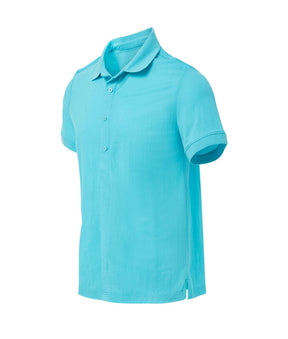 Men's Adaptive Ribbed Collar Magnetic Polo