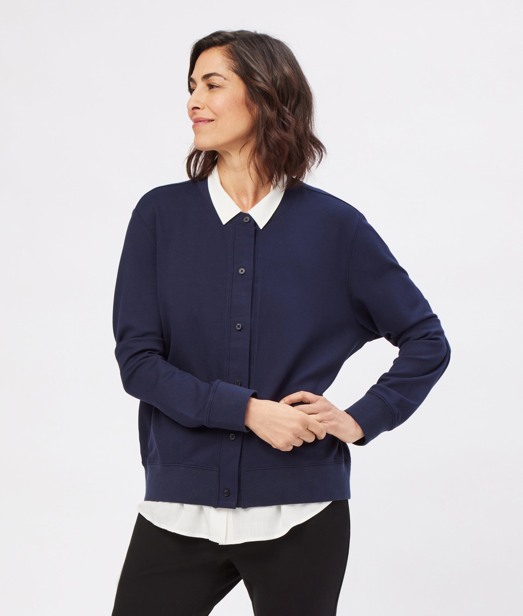 Alex Button-Front Cardigan with Magnetic Closures