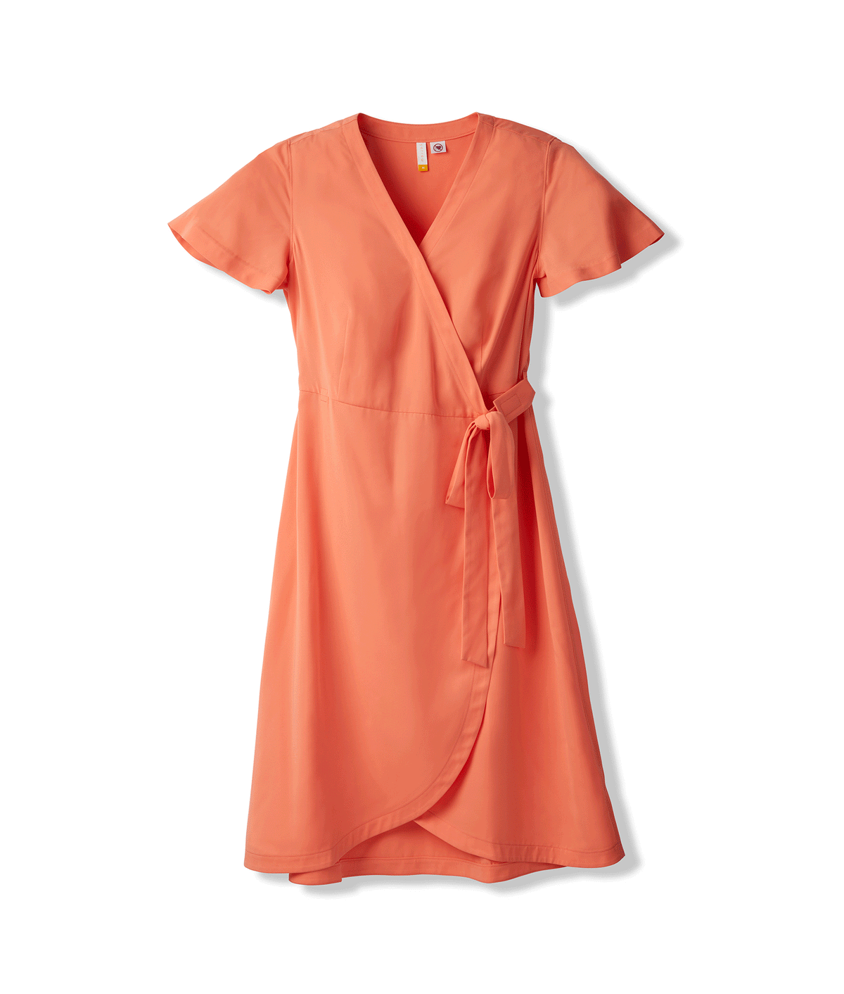 Tiffany Wrap Dress in Coral Quartz