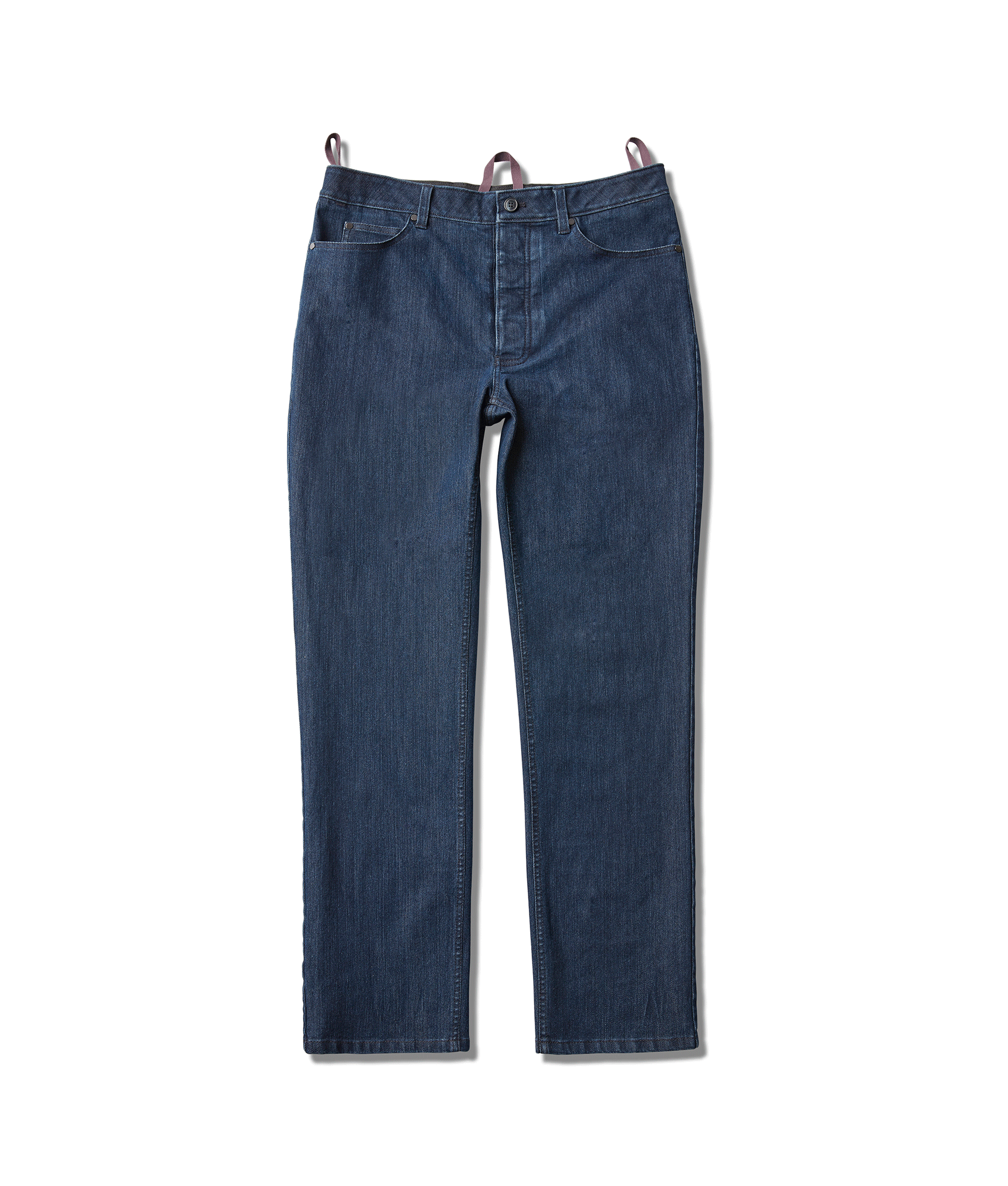 Denim MVP Five Pocket Jean with magnetic closures in indigo color, featuring a straight-fit design and adaptive technology.