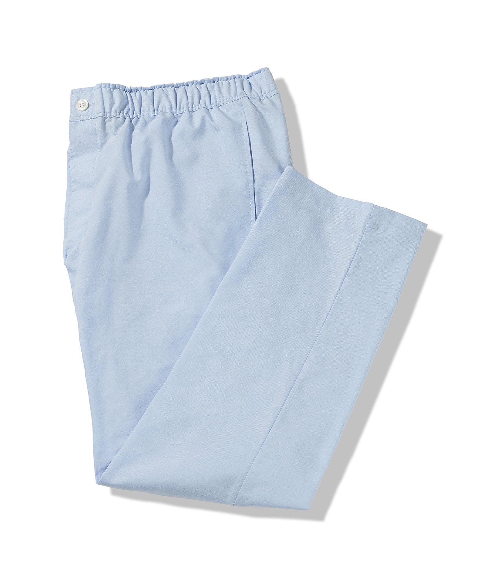 Light Blue Oxford Pajama Pant with Magnetic Closures