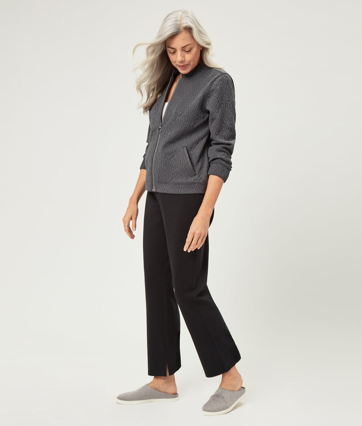 The Lucy Straight Leg Pant in Black