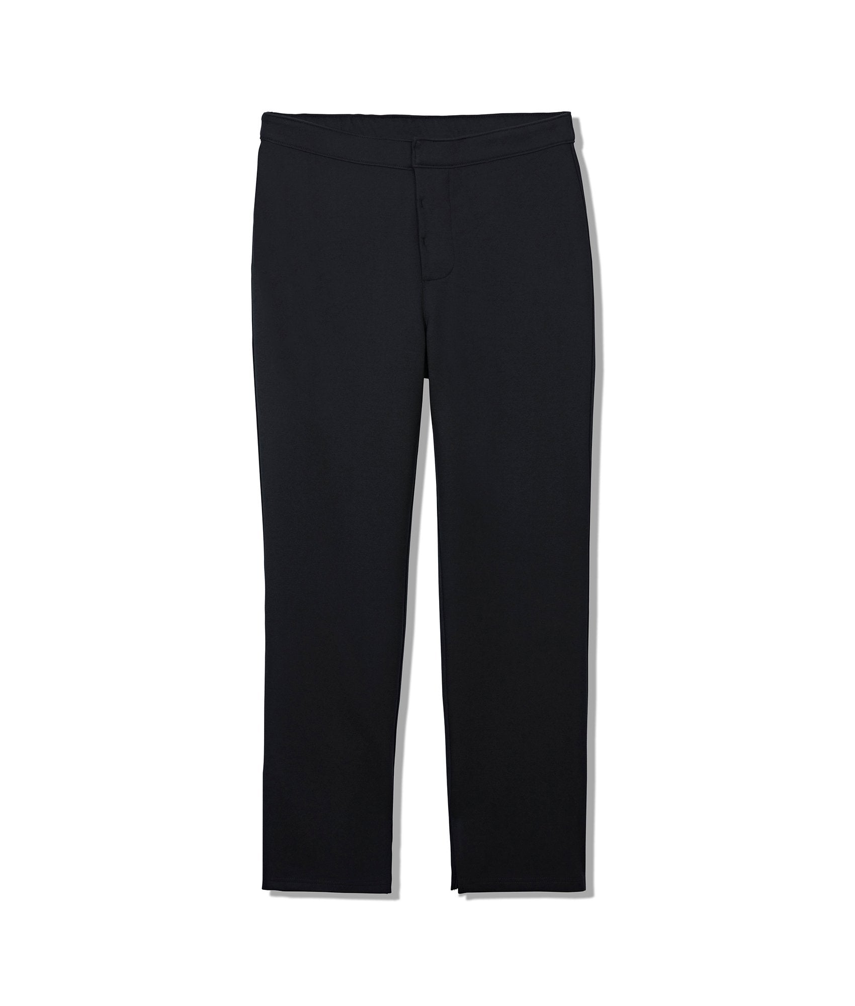 Lucy Adaptive Straight Leg Pant - Seated Fit In Black