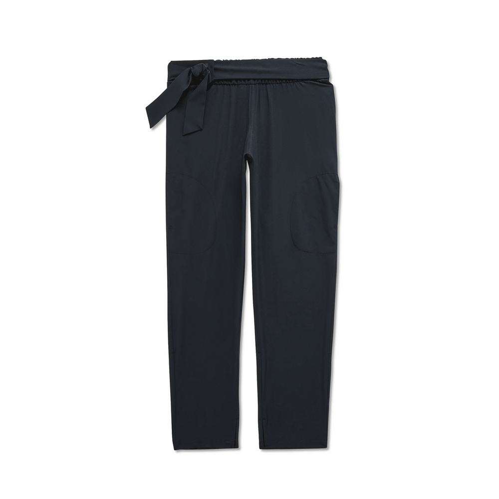 Women's Black Adaptive Gathered Waist Fit Seated Pants | MagnaReady